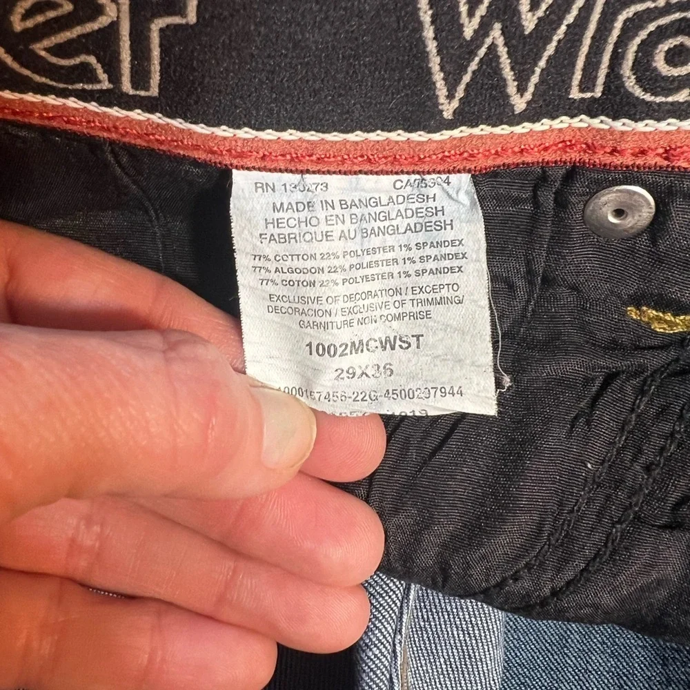 Wrangler Blue Straight Jeans with Classic Design